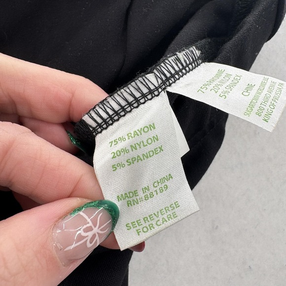 Lilly Pulitzer Pants Womens Small Black High Rise Ponte Leggings Stretch Ankle - Picture 5 of 15